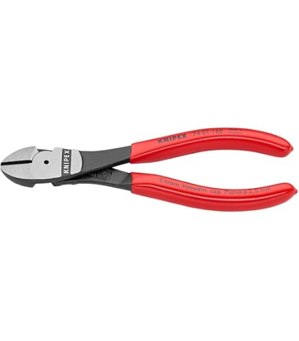 KNIPEX 74 01 140 High Leverage Diagonal Cutters - Side Cutting